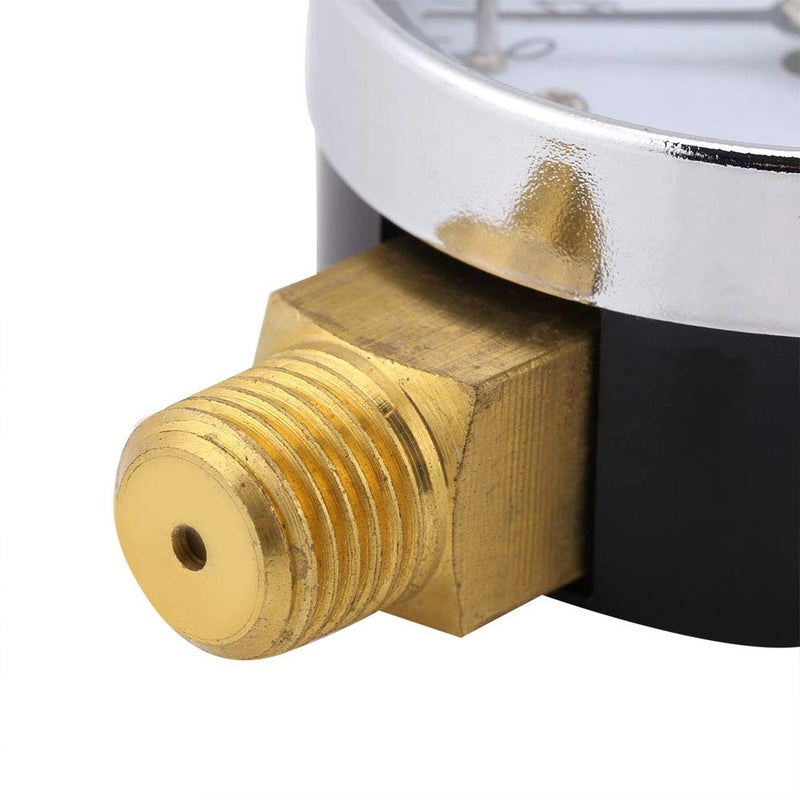 مقياس الوقود الهواء الزيت الماء الصغير الدقيق 0-200 رطل لكل بوصة مربعة مع مؤشر ملولب - Image 4