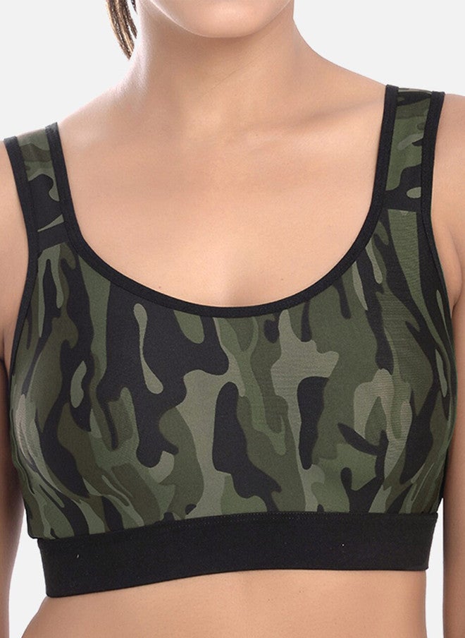 FIMS Full Coverage Printed Sports Bra - Image 5