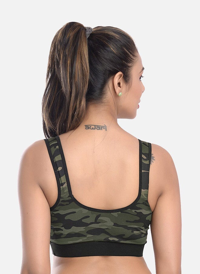FIMS Full Coverage Printed Sports Bra - Image 4