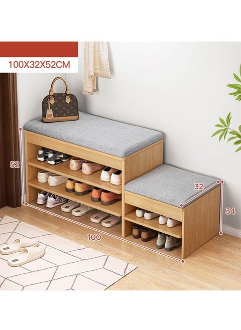 Step Model 2 and 3 Tier Multifunctional Shoe Cabinet Rack with Seat