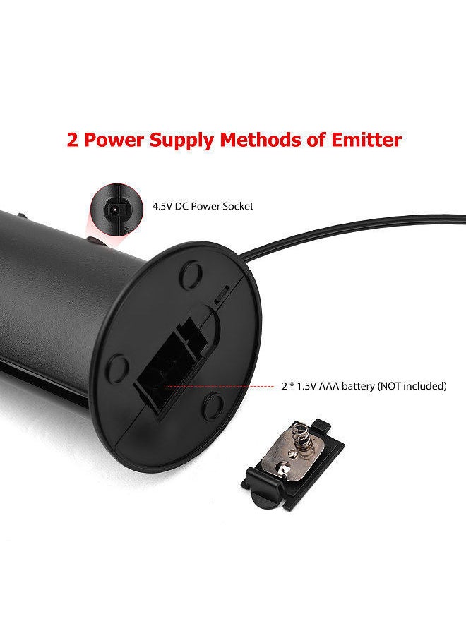 5-in-1 Multifunctional Wireless Headset FM Hi-Fi Headphone Emitter & Receiver Set Radio Computer TV Monitor Cordless Wired with Microphone