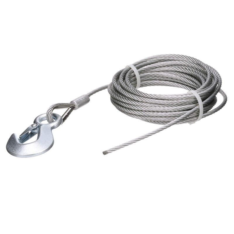 Seachoice Steel Winch Cable w/Safety Hook, 3/16 in. X 25 Ft., 4,000-Lb. Tensile Strength - Image 2