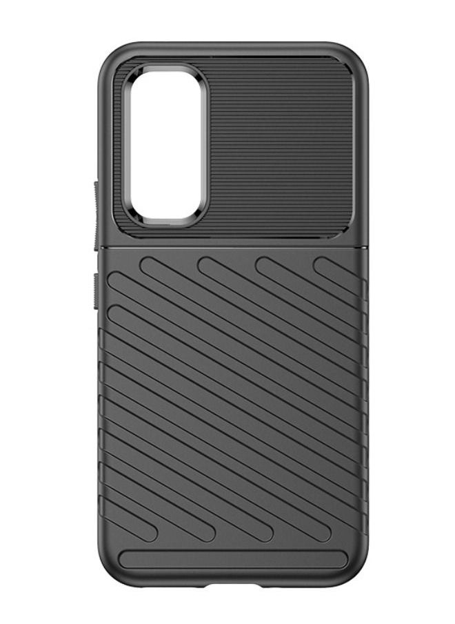 RUGGED SHIELD Samsung Galaxy A54 5G Case, Stereo Bump Texture Design, Soft TPU Protective Case, Heavy Duty Shock Absorption Anti-Drop Phone Case Impact Resistant Protective Cover for Galaxy A54 5G (Black)  - Image 3