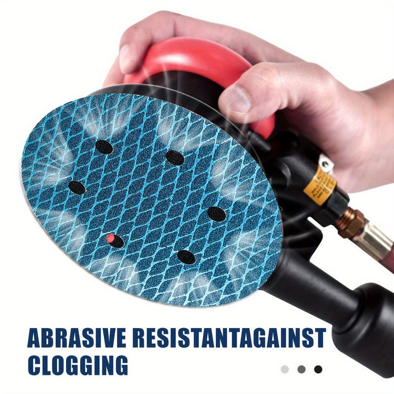 6 Inch 150mm Blue Diamond Round Sanding Disc 100 Grit 40Pcs for Orbital Sander - Image 5