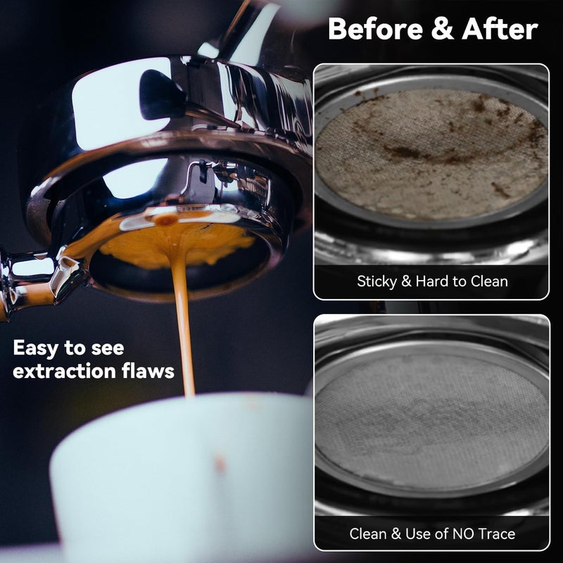 GreeSuit 58mm Bottomless Portafilter fit for E61/Flair58/ECM/Rocket/Sanremo/Synesso/Slayer/VBM - 58mm Bottomless Portafilter with 2Puck Screen - Image 5