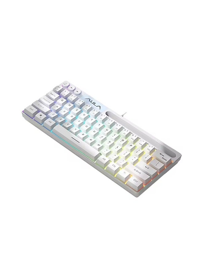 AULA F3061 Wired Keyboard mini Keyboard Office and Home RGB Backlit Keyboard Desktop Computer Laptop and Gaming Keyboard - Image 1
