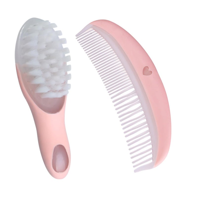 Newborn Hair Brush And Comb Set Gentle On Scalp Promotes Blood Circulation Safe For Babies - Image 3