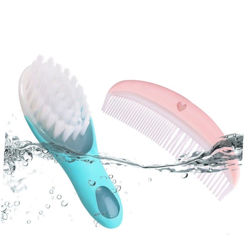 Newborn Hair Brush And Comb Set Gentle On Scalp Promotes Blood Circulation Safe For Babies - Image 4