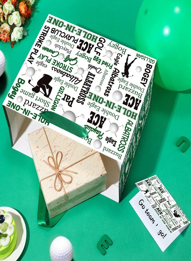Wayyogh Golf Party Gift Bag Large Golf Themed Birthday Wrapping Bag with Tissue Paper Greeting Card Decorations for Kids Men Ball Team Sports Party Favors Baby Shower Goodie Gifts Treat Wrap Bags Supplies - Image 3