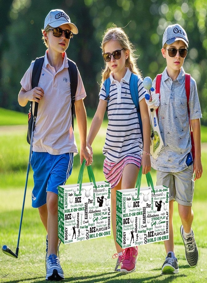 Wayyogh Golf Party Gift Bag Large Golf Themed Birthday Wrapping Bag with Tissue Paper Greeting Card Decorations for Kids Men Ball Team Sports Party Favors Baby Shower Goodie Gifts Treat Wrap Bags Supplies - Image 5