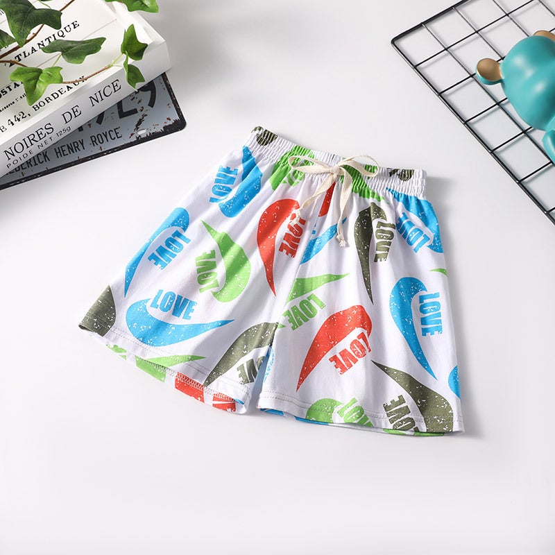 Summer Children'S Shorts Cotton Boys And Girls Beach Pants Baby Pants Pants Korean Casual Pants Tide - Image 1