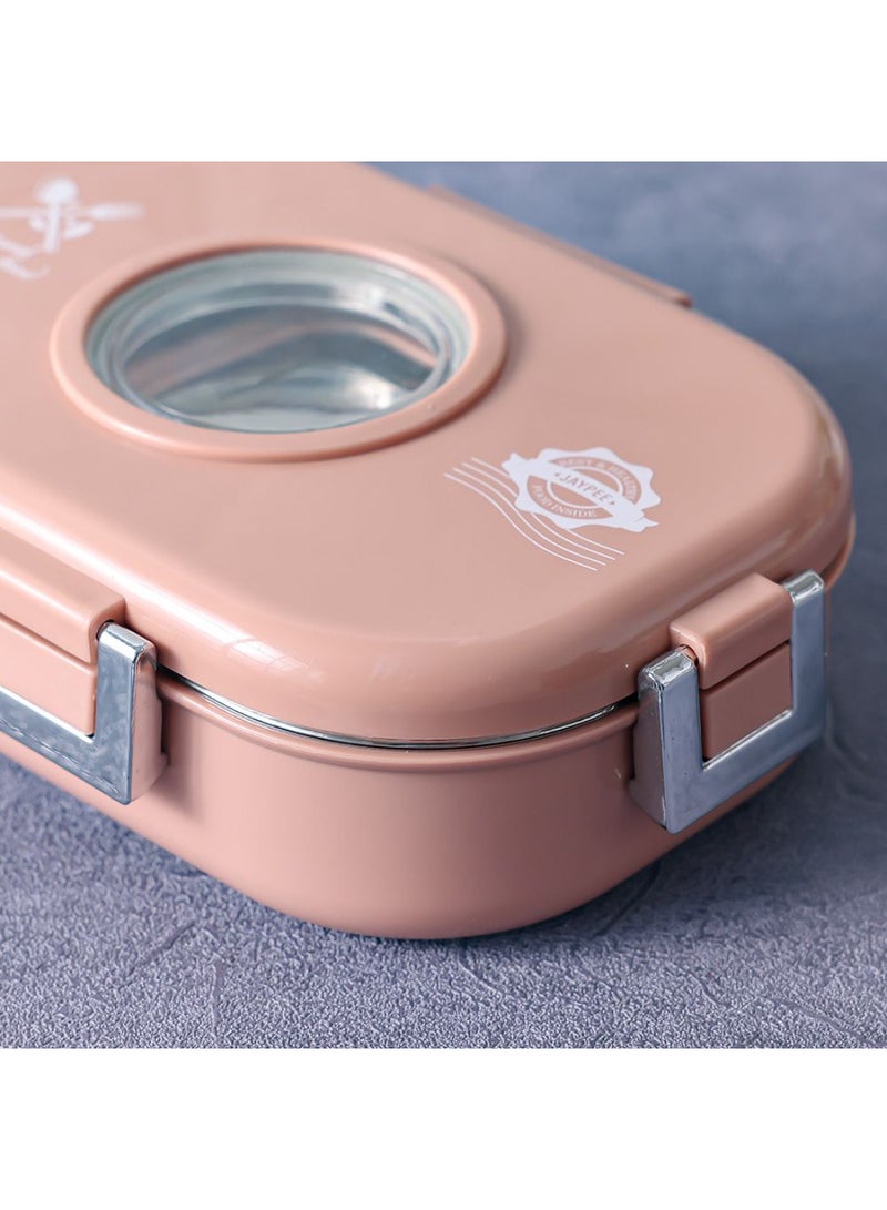 DANUBE HOME Jaypee Submarine Lunch Box – Leakproof, BPA-Free Kids Lunchbox, Food Container for School, Travel & Office Use Peach 635ml - Image 2