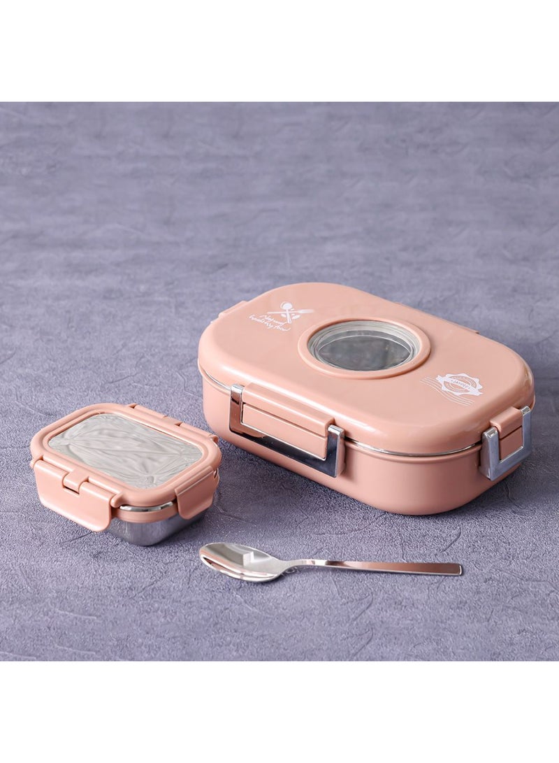 DANUBE HOME Jaypee Submarine Lunch Box – Leakproof, BPA-Free Kids Lunchbox, Food Container for School, Travel & Office Use Peach 635ml - Image 3