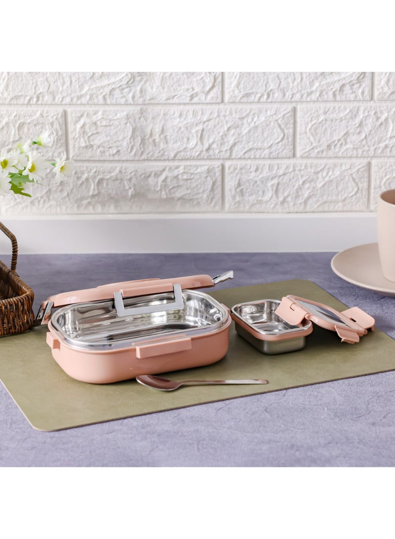 DANUBE HOME Jaypee Submarine Lunch Box – Leakproof, BPA-Free Kids Lunchbox, Food Container for School, Travel & Office Use Peach 635ml - Image 5