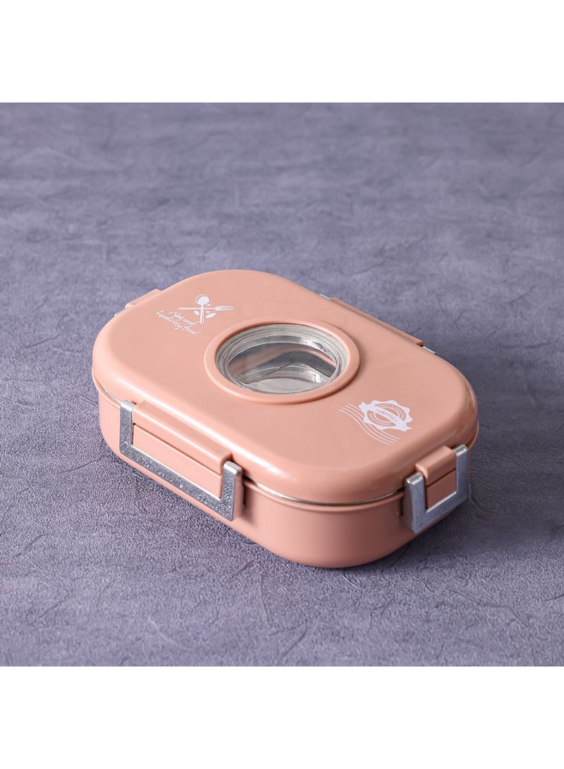 DANUBE HOME Jaypee Submarine Lunch Box – Leakproof, BPA-Free Kids Lunchbox, Food Container for School, Travel & Office Use Peach 635ml - Image 1