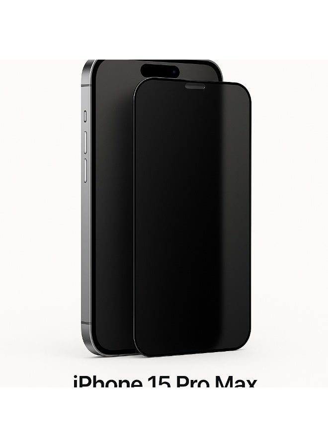 اسكرينة خصوصية لهاتف iPhone 15 Pro Max – حماية فائقة وخصوصية تامة بوضوح عرض عالي وزجاج مقوّى - Image 1