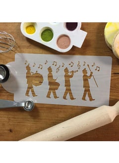 Designer Stencils Marching Band Cake Stencil by Designer Stencils  - Image 2