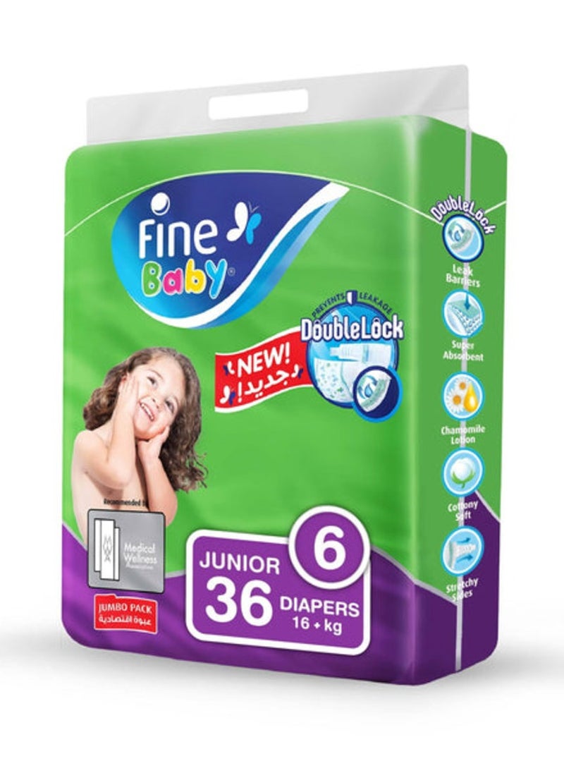 Fine Baby Diapers Junior 16+Kg Double Lock 36'S - pzsku/Z24ACF42EC0B151A04CD2Z/45/_/1722784752/4e85ccf4-6df3-47f7-81a4-b1a99b35959f