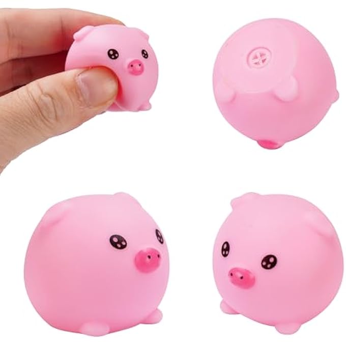 Sepco 30 Pcs Rubber Pig Baby Bath Toys Bulk Mini Piggy Bathtub Toys Squeaky Toys for Baby Kids Shower Party Favors - Image 2