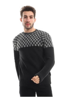 Caesar Wool Mens Pullover With Multi Design  - Image 1