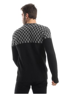 Caesar Wool Mens Pullover With Multi Design  - Image 4