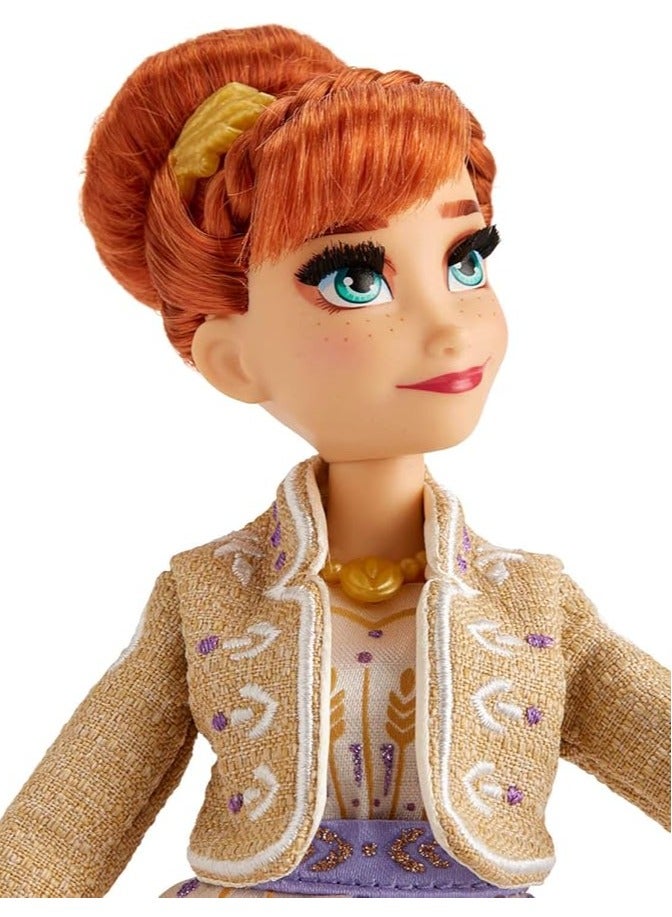 عام فروزن أرينديل آنا-دمية أزياء مع فستان سفر أبيض لامع مستوحى من فروزن 2 ، لعبة للأطفال فوق سن 3 سنوات - Image 2