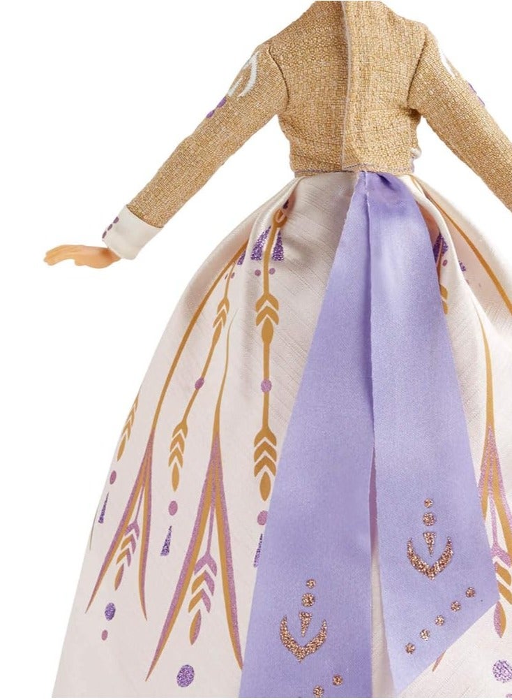 عام فروزن أرينديل آنا-دمية أزياء مع فستان سفر أبيض لامع مستوحى من فروزن 2 ، لعبة للأطفال فوق سن 3 سنوات - Image 3