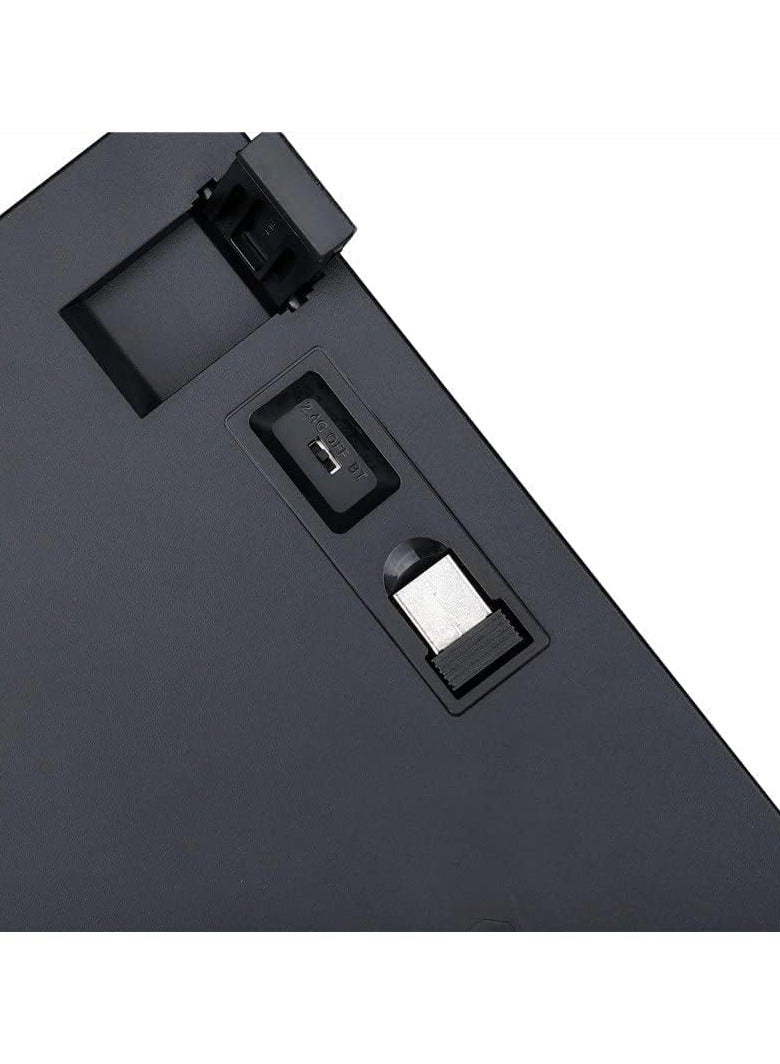 REDRAGON K552 KUMARA PRO RGB Wireless Gaming Mechanical Keyboard - Blue Switches - Wireless 2.4Ghz | Bluetooth | Wired Type C Cable(Black) - Image 2