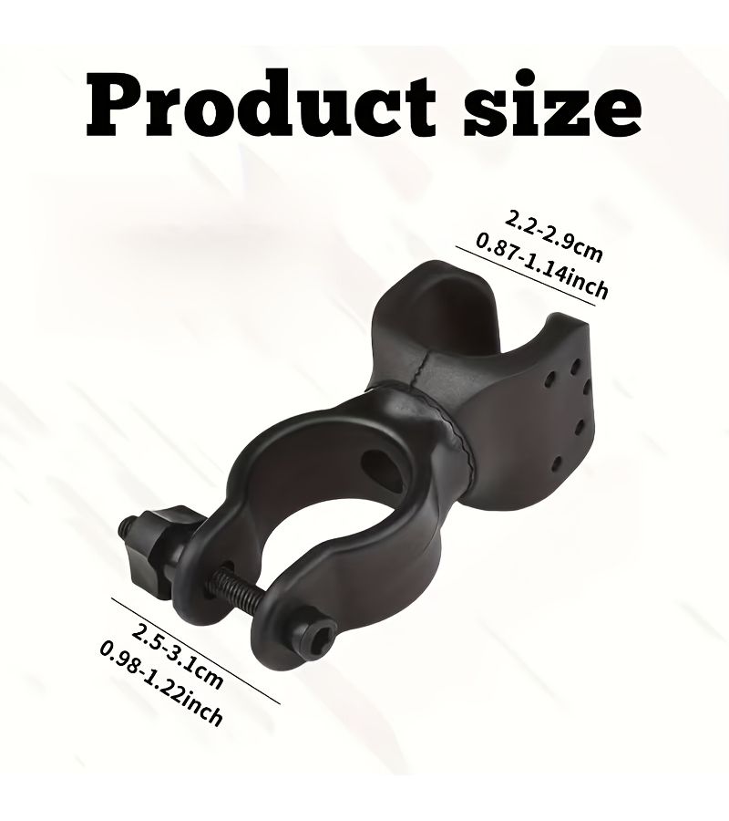 2pcs Wheelchair Cane Holders Adjustable Anti Slip Anti Loss Walker Additions No Drilling - Image 3