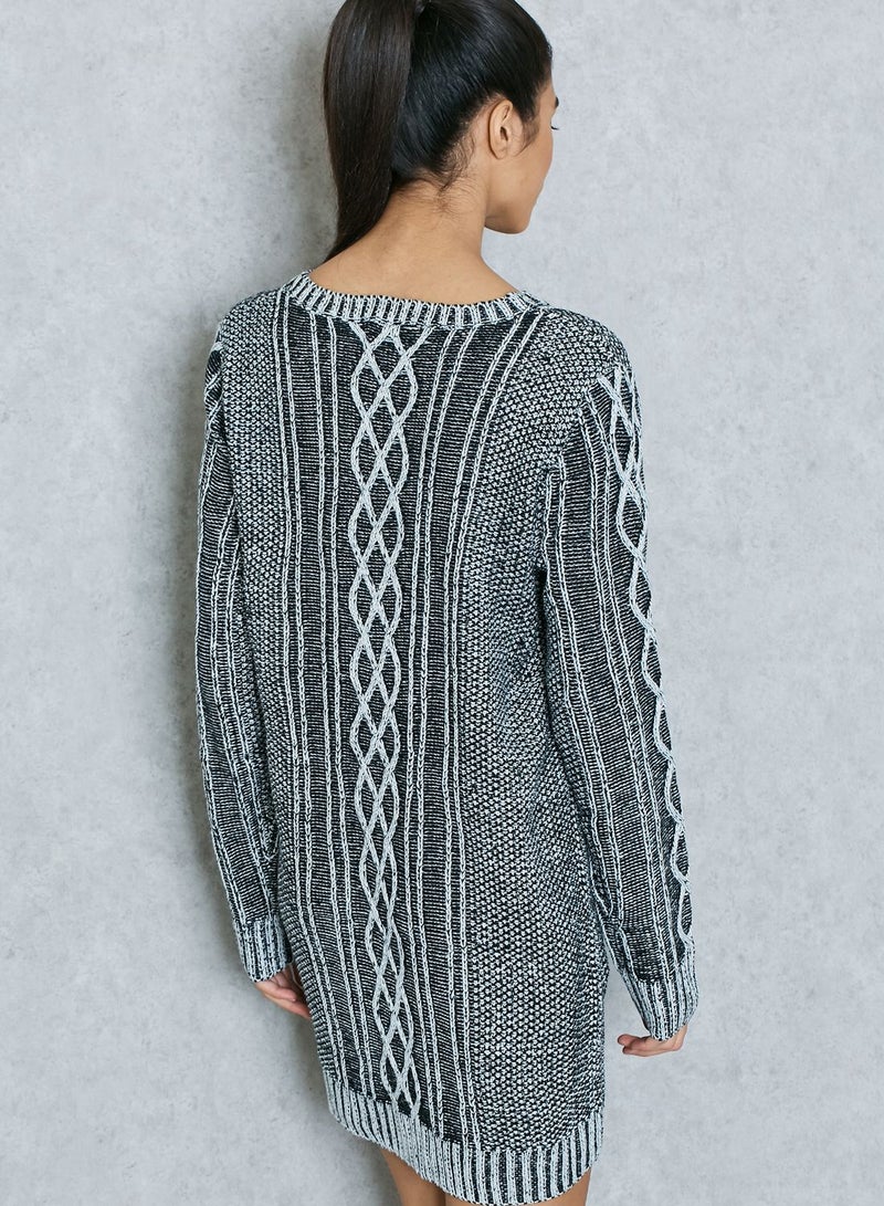 MinkPink Cable-Knit Sweater Dress  - Image 2
