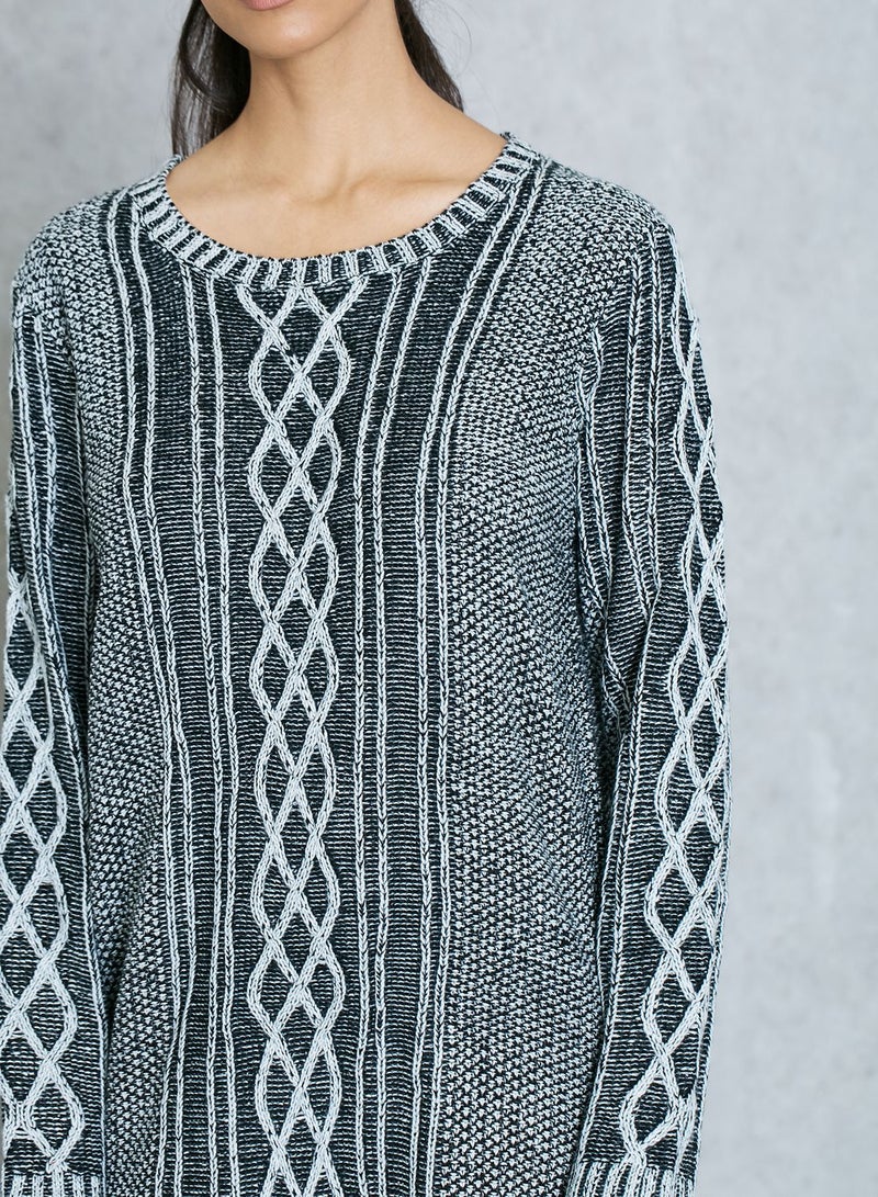 MinkPink Cable-Knit Sweater Dress  - Image 3
