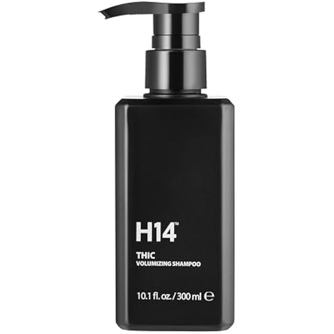 H14 THIC Volumizing Shampoo for Fine, Thick & Normal Hair 10.1oz / 300ml â€“ Volume Shampoo for Men & Women with Rice Bran Protein, Pomegranate & Bamboo Extract Root-Lifting Formula â€“ For All Hair Types