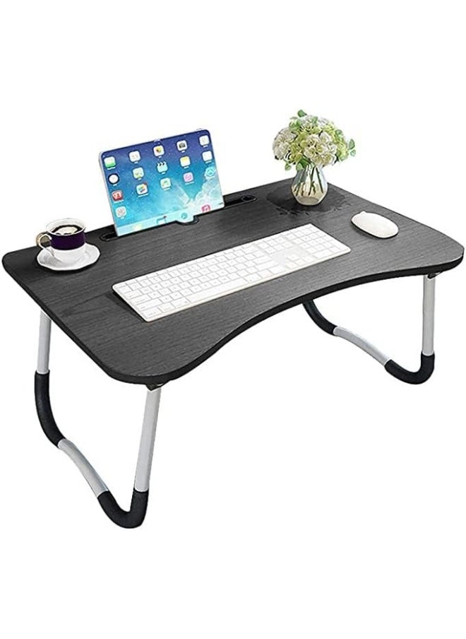 Portable Folding Bed Table (Medium Size, Mix Colours), Kids Study Table, Laptop Desk With iPad Adjustable Lap Tray Notebook Stand, Foldable Non-slip Legs Reading for working, studying, camping