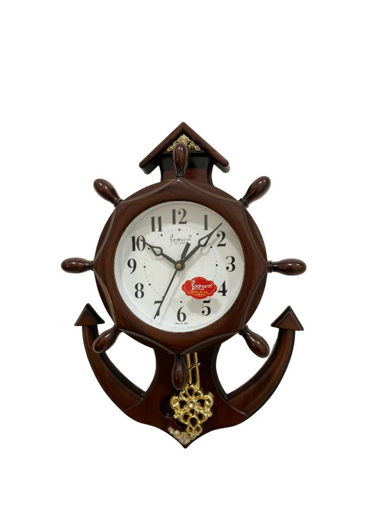 Siddharth Quartz Clock Vintage Quartz Makers Ship Anchor Big Size Wall Clock - Image 1