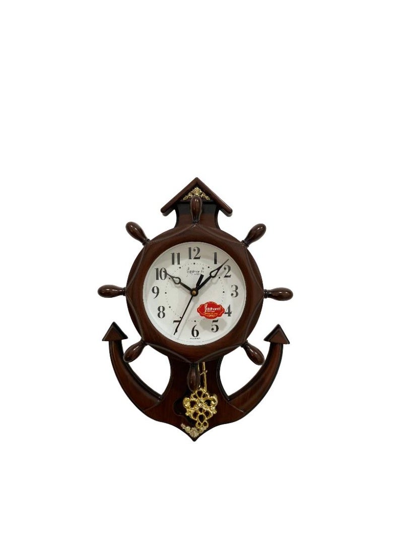 Siddharth Quartz Clock Vintage Quartz Makers Ship Anchor Big Size Wall Clock - Image 3