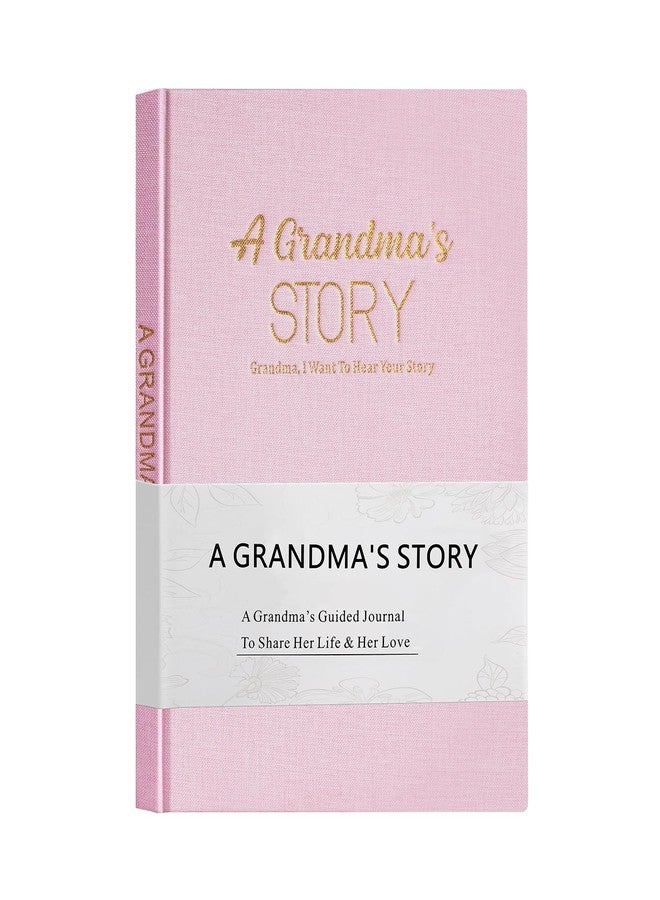 Artmag Grandma's Life Story Journal Family Keepsake Book Linen Hardcover for Grandma to Share Her Memories, with 250+ Prompt Questions Gift for Birthday Mother's Day Christmas (Pink) - Image 1