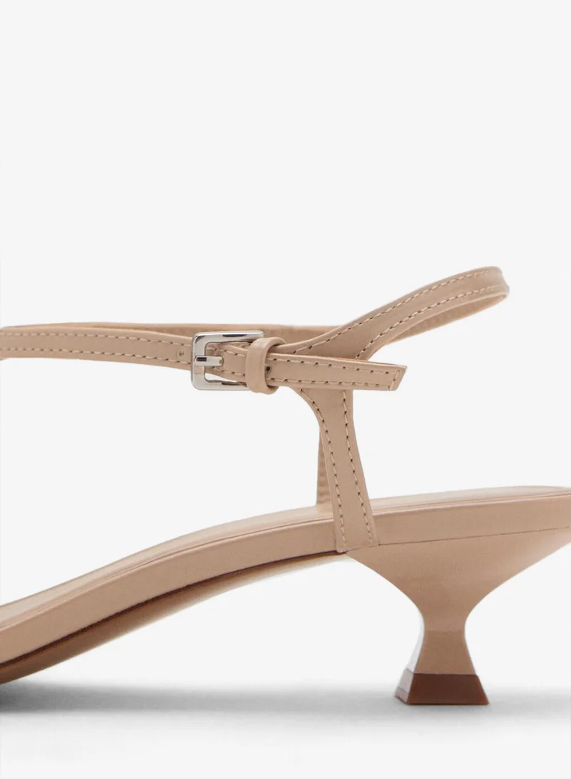 MANGO Kitten Heel Sandals With Straps