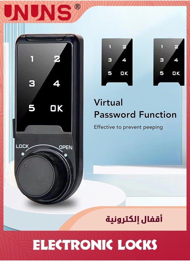 UNUNS - Keyless Entry Door Lock,Electronic Deadbolt Smart Lock with Keypads, Keypad Deadbolt Lock,Touchscreen Auto Lock,Anti-Peeking Password And Backlit Design - Image 1