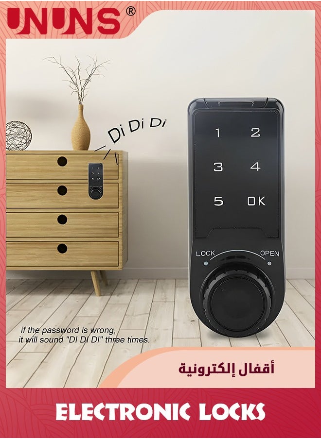 UNUNS - Keyless Entry Door Lock,Electronic Deadbolt Smart Lock with Keypads, Keypad Deadbolt Lock,Touchscreen Auto Lock,Anti-Peeking Password And Backlit Design - Image 1