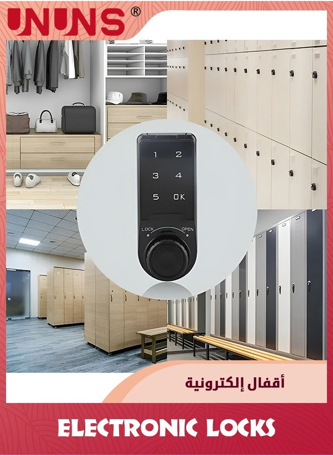 UNUNS - Keyless Entry Door Lock,Electronic Deadbolt Smart Lock with Keypads, Keypad Deadbolt Lock,Touchscreen Auto Lock,Anti-Peeking Password And Backlit Design - Image 1