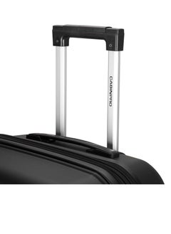 كابينبرو Unisex Expandable PP Fashion Trolley Lightweight Hard Shell Spinner luggage with 360° Degree 4 Twin Wheel and Double Zippers CP003-Black  - Image 4