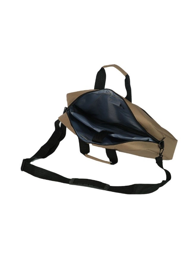 E-train (BG11N) Laptop Messenger Shoulder Bag up to 15.6" - Cafe - Image 1