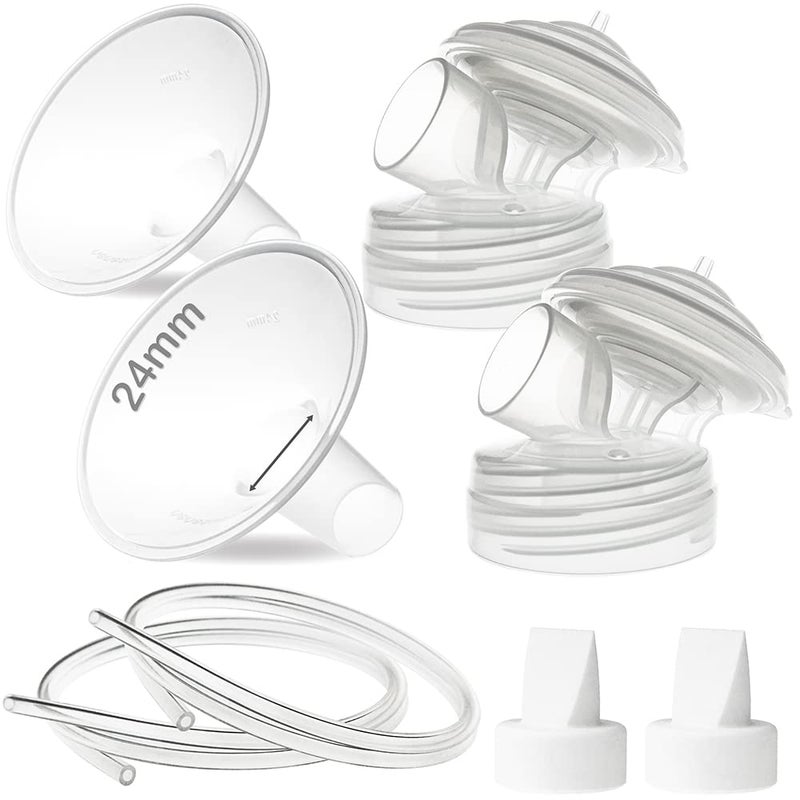 Nenesupply 24mm Pump Parts Compatible with Spectra S1 Spectra S2 Pumps Replacement Kit to Spectra Pump Parts Replace Spectra S2 Accessories and Spectra Flange Duckbill Valve Backflow Protector