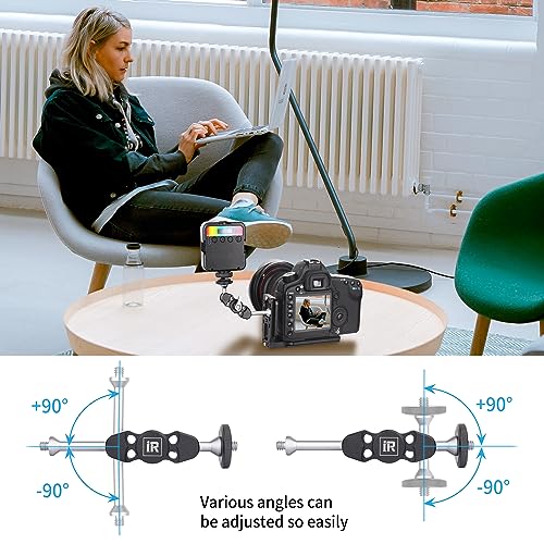 Innorel Magic Arm M1 Universal Adjustable Aluminum Alloy Magic Arm With Dual Ball Head Articulating 1 4" Screw On Both Ends For Tripod Led Light Lcd Monitor Microphone Phone Clip Load 6.6Lb 3Kg - Image 4
