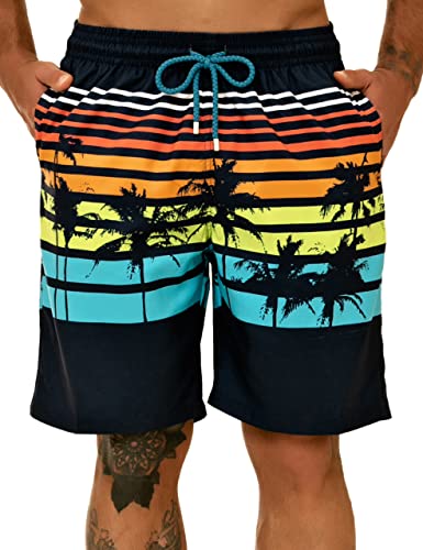 KAILUA SURF شورت سباحة كايلوا سيرف للرجال كبير وطويل، 9" بدلة استحمام مصممة للرجال - Image 1