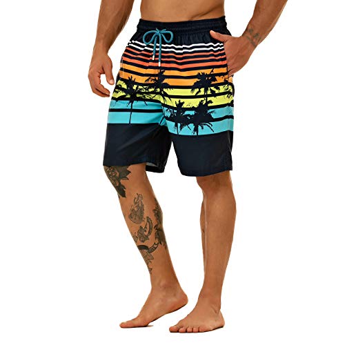 KAILUA SURF شورت سباحة كايلوا سيرف للرجال كبير وطويل، 9" بدلة استحمام مصممة للرجال - Image 3