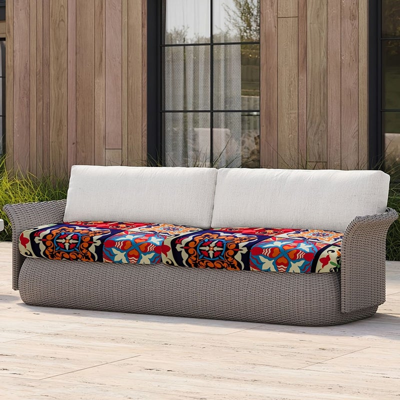 1 Seater Bohemian Style Anti Scratch Non Slip Elastic Sofa Cover Suitable For All Seasons - Image 2