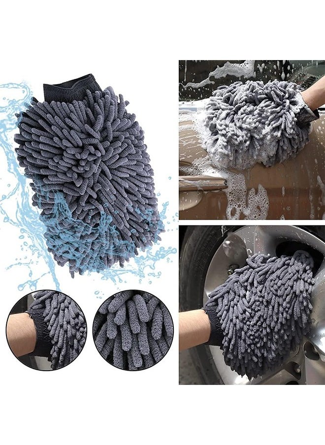 Arabest 9Pcs Car Wash Cleaning Kit, Wheel Brush for Car Alloy Wheel Tyre Brush Cleaning, Automotive Detail Brushes Rim Cleaner,Car Detailing Brush Kit for Car Interior & Exterior,Wheels Engine Cleaning  - Image 4