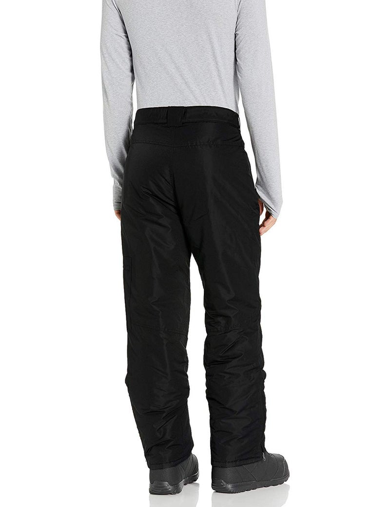 Arctic Quest Mens Snow Ski Waterproof Softshell Snowboard Pants Outdoor Hiking Zipper Bottom Windproof Warm Snow Pants, Black, 3X - Image 2