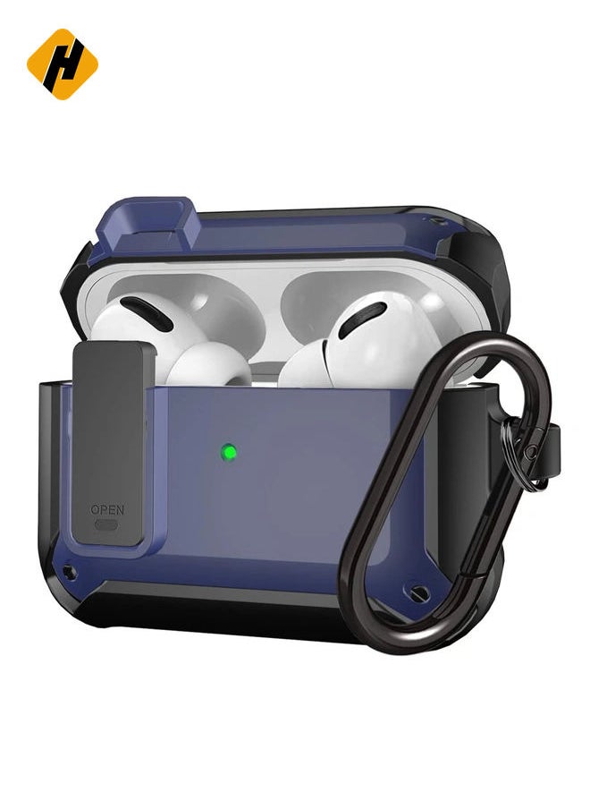 HuHa - Upgraded [Secure Lock] Armor Airpod Pro Case, [Secure Lock] Shockproof AirPods Pro Cover Cool iPod Pro Case Designed for Apple Air Pod Wireless Pro Cases for Men Women - Image 1